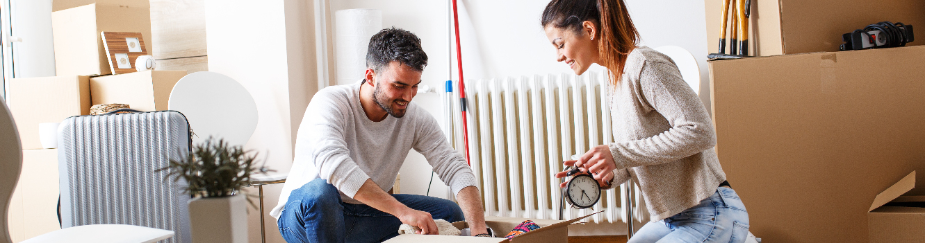 a couple preparing to move